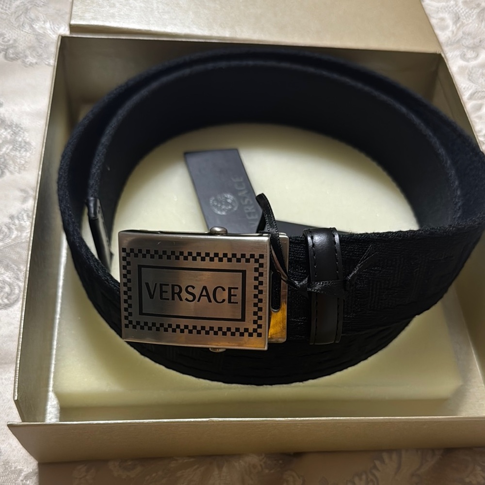Versace Black Men's Belt